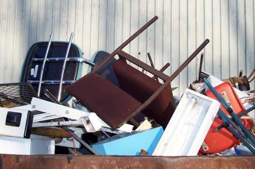 Eco-friendly waste disposal practices at a construction site